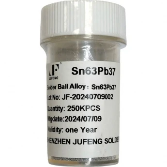 Шарики припоя JUFENG Sn63Pb37 для высокоточной пайки, 0.35 мм 51M000025